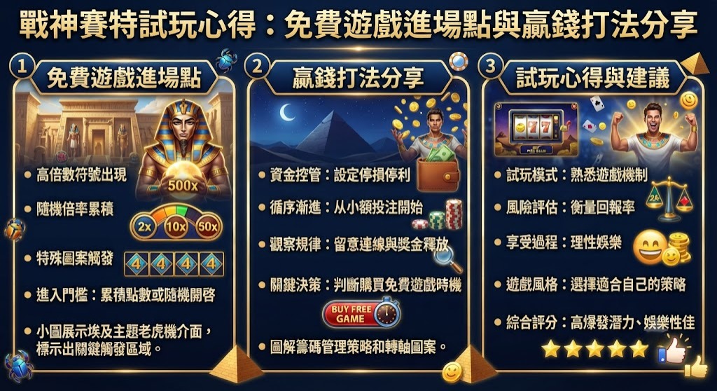 免費遊戲進場點與贏錢打法分享